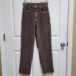 BDG Urban Outfitter Corduroy Pants Women 27 Purple Brown High Rise Baggy Y2K Mom